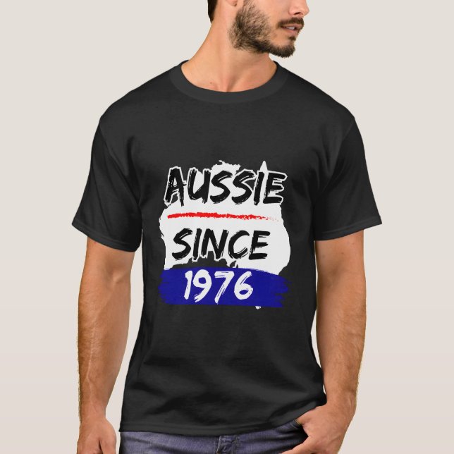 Camiseta Australia desde el mapa de Australia de 1976 (Anverso)