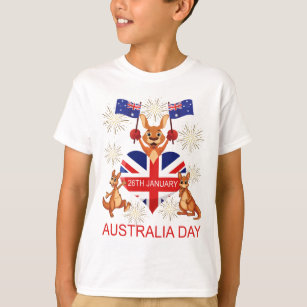 Camiseta AUSTRALIA DÍA 26 de enero, KANGAROOS, NIÑO