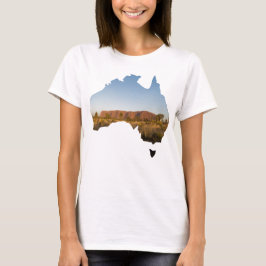 Camiseta Australia: El país forma el rock de Uluru Ayers