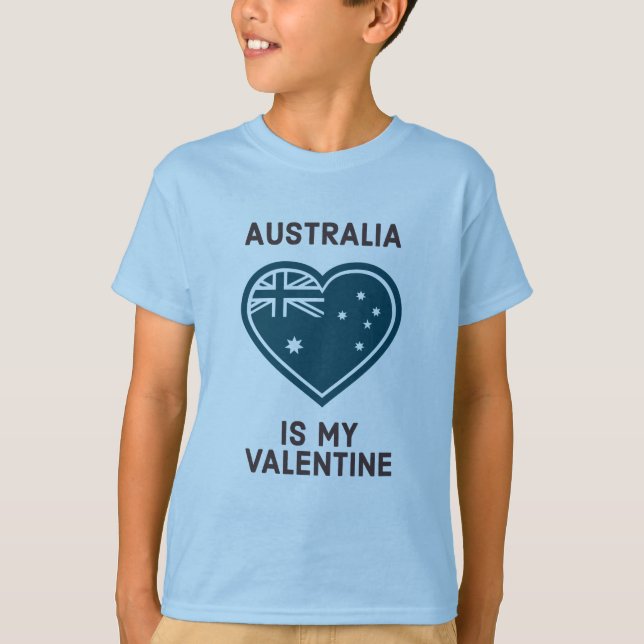 Camiseta Australia es mi San Valentín (Anverso)