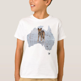 Camiseta Australia Esquema de forma Isla Dingo Fraser
