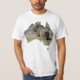Camiseta Australia Esquema Forma Quokka Grass