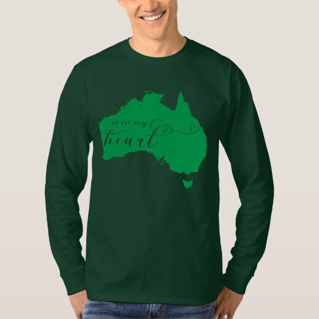 Camiseta Australia está en mi corazón (Anverso)