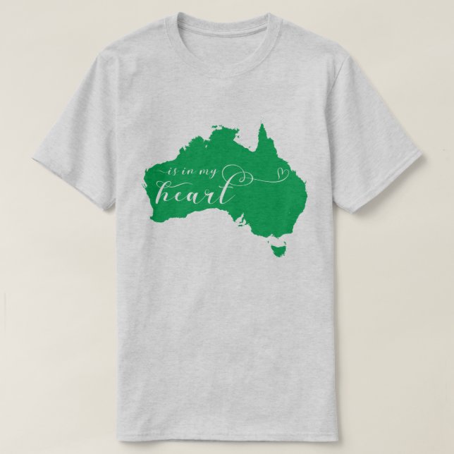 Camiseta Australia está en mi corazón (Diseño del anverso)