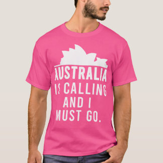Camiseta Australia Está Llamando Y Debo Ir Al Desi Australi
