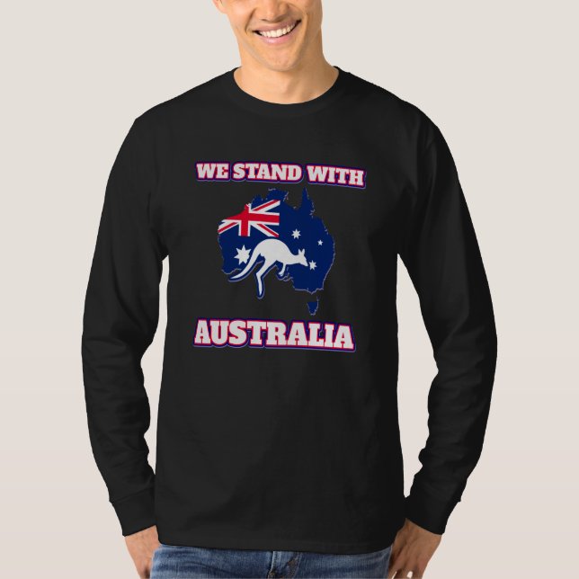 Camiseta Australia for women and men Stand with Australia (Anverso)