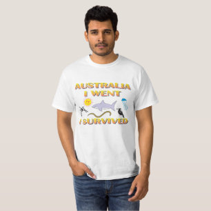 Camiseta Australia, fui, yo sobreviví