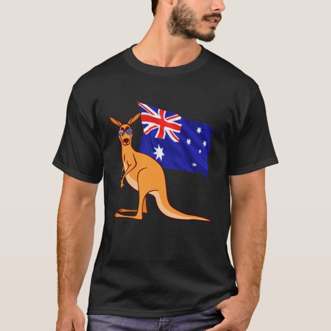 Camiseta Australia G Day Mate   Kangaroo Australian Symbol (Anverso)