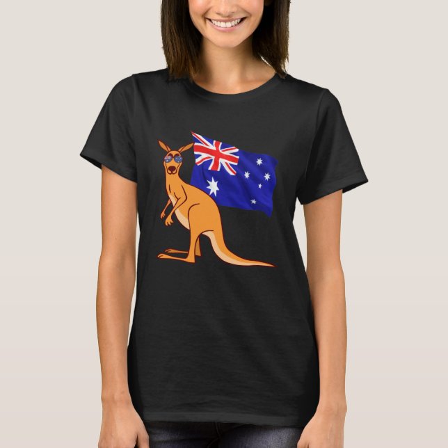 Camiseta Australia G Day Mate   Kangaroo Australian Symbol (Anverso)