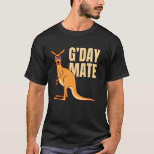 Camiseta Australia G'day Mate Shirt Funny Kangaroo Australi