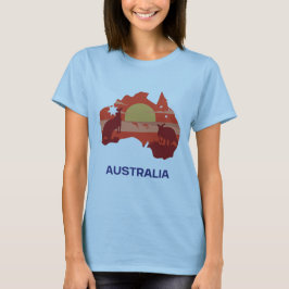Camiseta Australia Hermoso Continente