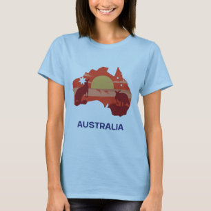 Camiseta Australia Hermoso Continente