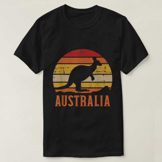 Camiseta Australia Kangaroo Vintage (Diseño del anverso)