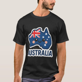 Camiseta Australia Kawaii Fusion - Negrita y Adorable