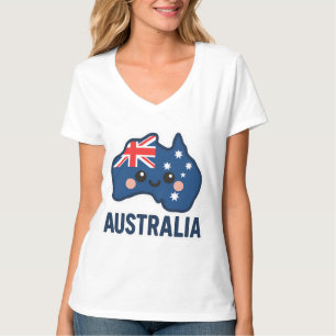 Camiseta Australia Kawaii Fusion - Negrita y Adorable