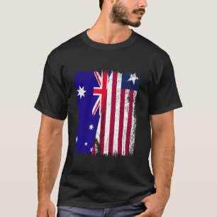 Camiseta Australia Liberia Media Bandera Australiano Liberi