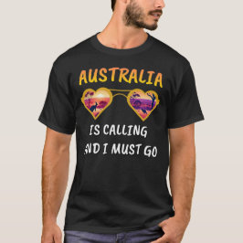 CAMISETA AUSTRALIA LLAMA Y DEBO IRME