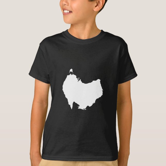 Camiseta Australia mapea bajo humor visual Pun (Anverso)