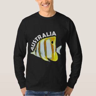 Camiseta Australia Mariposa Fish Tropical Coral Marine Ani