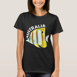 Camiseta Australia Mariposa Fish Tropical Coral Marine Ani