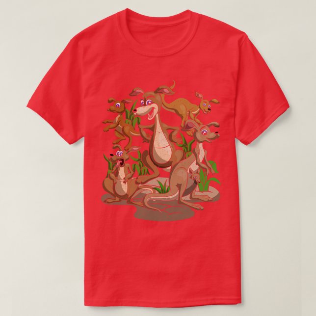Camiseta Australia Marsupial Outback Zoo Animal Cute Kangar (Diseño del anverso)