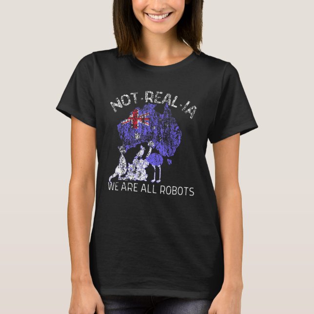 Camiseta Australia no es realmente divertida la bandera aus (Anverso)