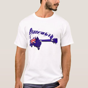 Camiseta Australia oscila la mirada llevada retra T