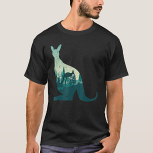 Camiseta Australia Paisaje zoológico animal canguro