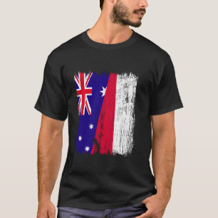 Camiseta Australia Polonia Media Bandera Australiano Ascend