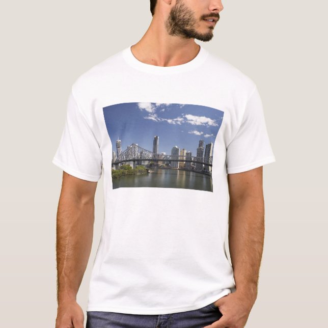 Camiseta Australia, Queensland, Brisbane, Story Bridge, (Anverso)