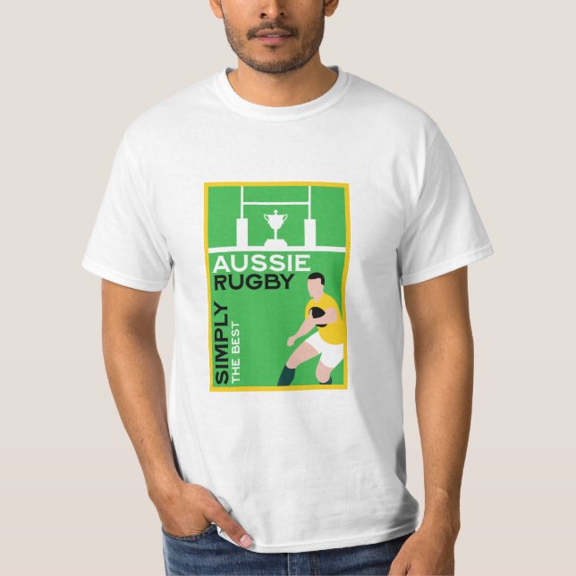 Camiseta Australia Rugby Fan Art (Anverso)