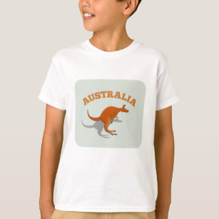 Camiseta Australia, saltando canguro