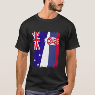 Camiseta Australia Serbia media bandera Srbija serbio austr