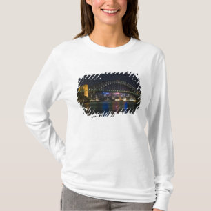 Camiseta Australia, Sídney. Puerto de Sídney por la noche.