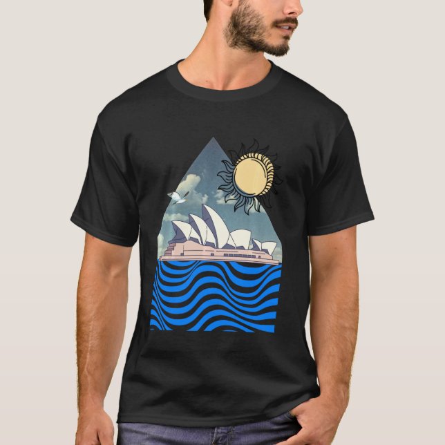 Camiseta Australia Souvenir - Sydney Opera House - Aussie O (Anverso)