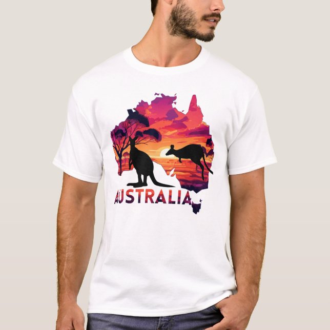 Camiseta Australia Sunset Adventure (Anverso)