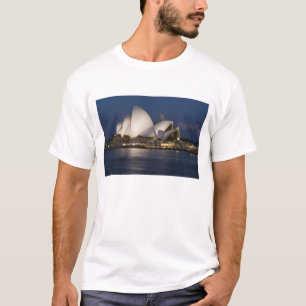 Camiseta Australia, Sydney. Casa de la Ópera por la noche e