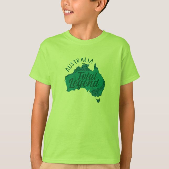 CAMISETA AUSTRALIA TOTAL LEYENDA VERDE (Anverso)