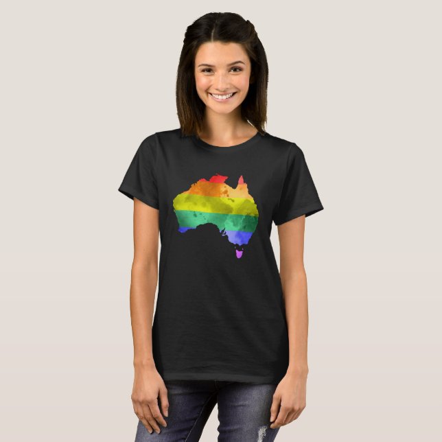 Camiseta Australia: Voto SÍ en matrimonio homosexual (Anverso completo)