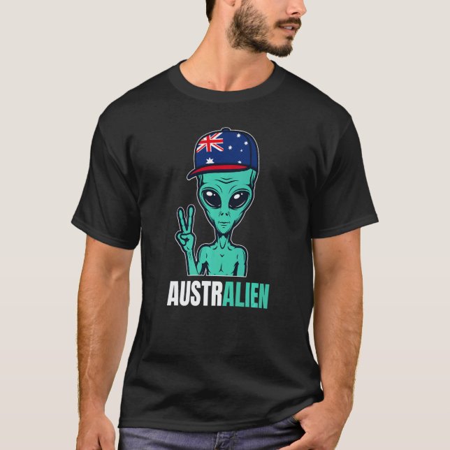 Camiseta Australian Alien Australia Flag Aussie (Anverso)
