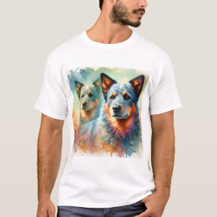 Camiseta Australian Cattle Dog 260824AREF101 - Watercolor