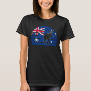 Camiseta Australian Flag Kangaroo Australia Tee