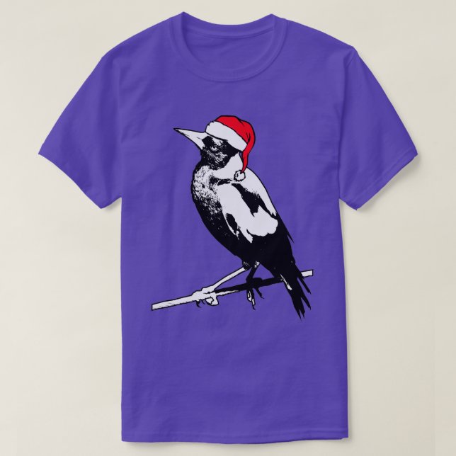 Camiseta Australian Magpie Aussie Christmas  (Diseño del anverso)