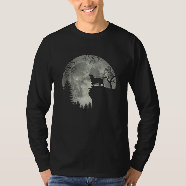 Camiseta Australian Shepherd And Moon Halloween (Anverso)