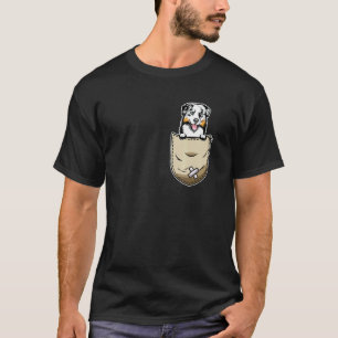 Camiseta Australian Shepherd Dog And Pocket Owner