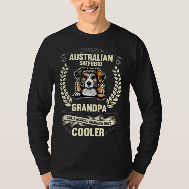Camiseta Australian Shepherd Grandpa Like A Normal Grandpa  (Anverso)