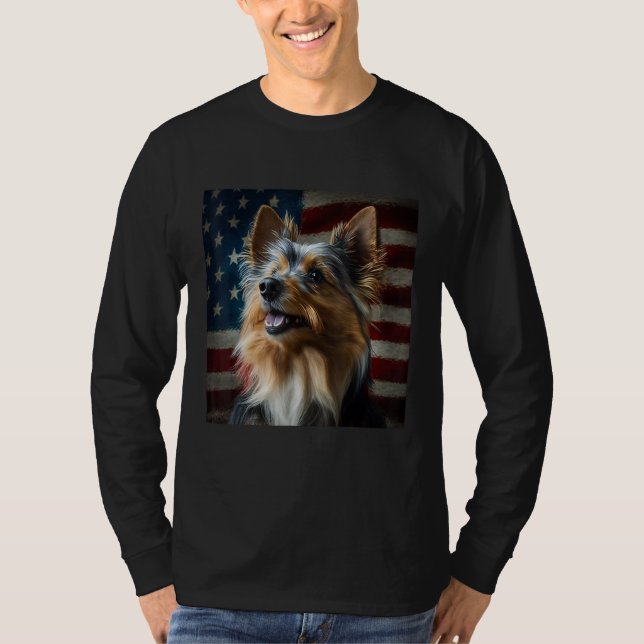 Camiseta Australian Terrier 4th of July  Australian Terrier (Anverso)