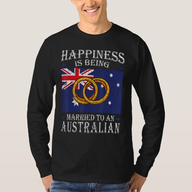 Camiseta Australian Wedding Australia Marriage Flag Married (Anverso)