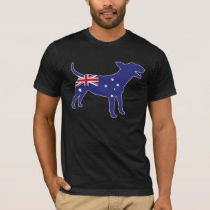 Camiseta australiana de bull terrier del inglés