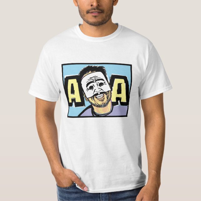 Camiseta australiana enojada de la máscara (Anverso)